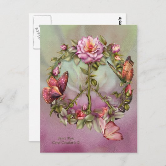 Carte postale Art Rose Peace (Devant / Derrière)
