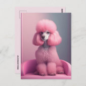 CARTE POSTALE ART ROSE POODLE (Devant / Derrière)