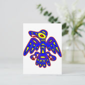 Carte Postale Art rupestre, Dessin d'oiseaux anciens (Debout devant)