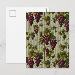 Carte Postale Art rustique de vigne de vignoble de campagne fran