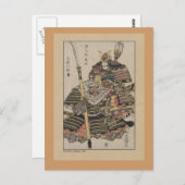 Carte Postale Art Samurai japonais antique (Devant / Derrière)