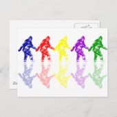 Carte Postale ART SCHOOL SQUATCH - Logo Bigfoot coloré (Devant / Derrière)