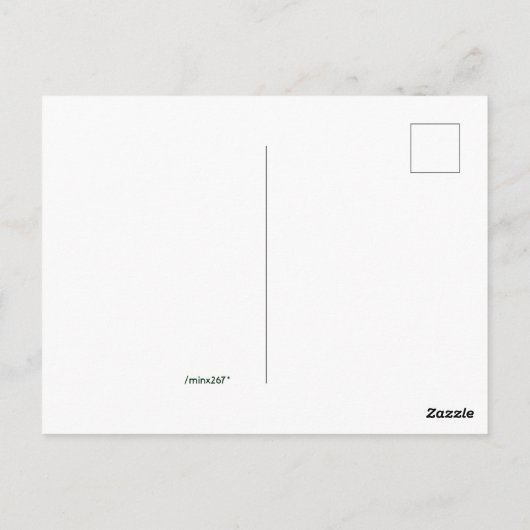 Carte Postale Art Sea Gull (Dos)