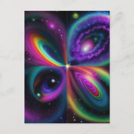 Carte Postale Art spatial Abstrait (Devant)