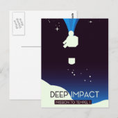 Carte Postale Art spatial Deep Impact (Devant / Derrière)