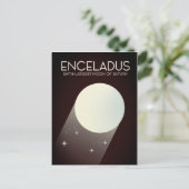 Carte Postale Art spatial d'Enceladus. (Debout devant)