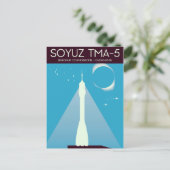 Carte Postale Art spatial Soyouz TMA-5 (Debout devant)