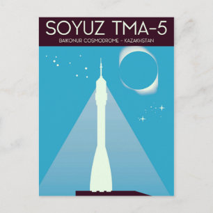 Carte Postale Art spatial Soyouz TMA-5