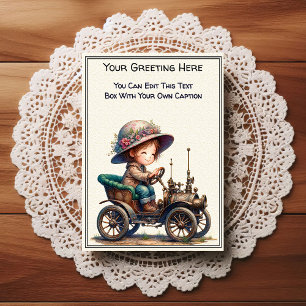 Carte Postale Art Steampunk de sentiment quotidien fantaisiste  