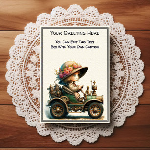 Carte Postale Art Steampunk de sentiment quotidien fantaisiste  