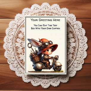 Carte Postale Art Steampunk de sentiment quotidien fantaisiste  
