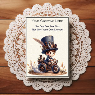Carte Postale Art Steampunk de sentiment quotidien fantaisiste