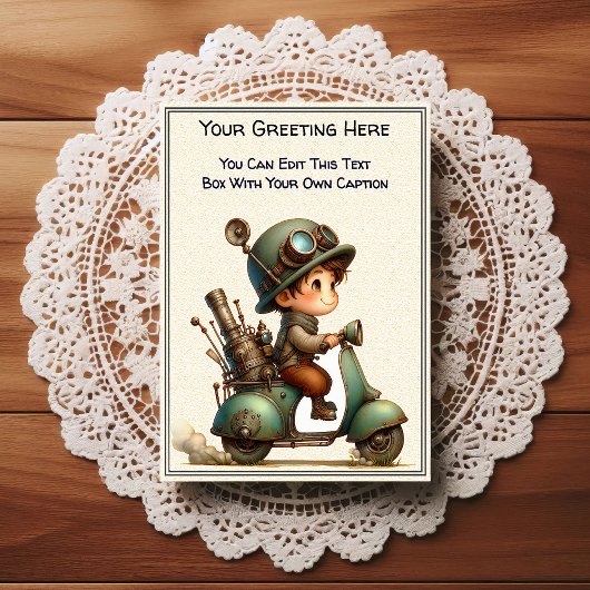 Carte Postale Art Steampunk de sentiment quotidien fantaisiste