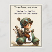 Carte Postale Art Steampunk de sentiment quotidien fantaisiste (Devant)