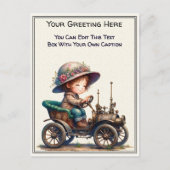 Carte Postale Art Steampunk de sentiment quotidien fantaisiste   (Devant)