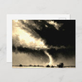 Carte Postale Art Tornade Rétro (Devant / Derrière)