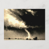 Carte Postale Art Tornade Rétro (Devant)