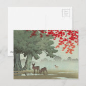 Carte Postale Art Ukiyoe Japonais (Hasui Kawase) (Devant / Derrière)