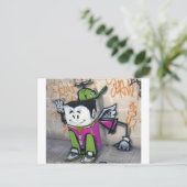 Carte Postale Art urbain (Debout devant)