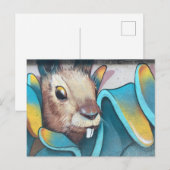 Carte Postale Art urbain lapin Art urbain peinture murale lapin  (Devant / Derrière)