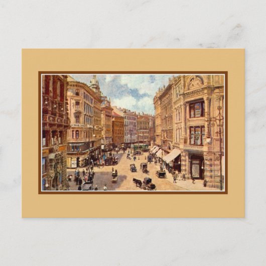 Carte Postale Art victorien vintage Vienne Graben (Devant)