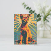 Carte Postale Art Vintage Abyssin (Debout devant)