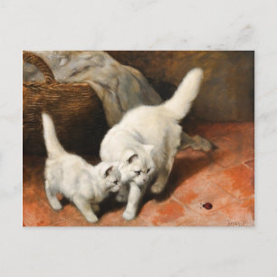 Carte Postale Art vintage de chat persan