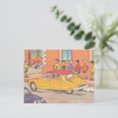 Carte Postale Art vintage de l'automobile française (Debout devant)