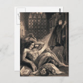 Carte Postale Art vintage Frankenstein (Devant / Derrière)