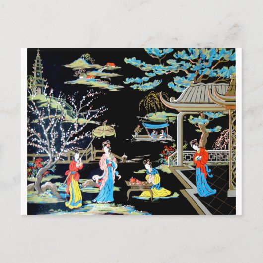 CARTE POSTALE ART VINTAGE JAPONAIS (Devant)