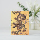 CARTE POSTALE ART VINTAGE JAPONAIS -DRAGON (Debout devant)