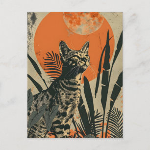 Carte Postale Art Vintage Ocicat