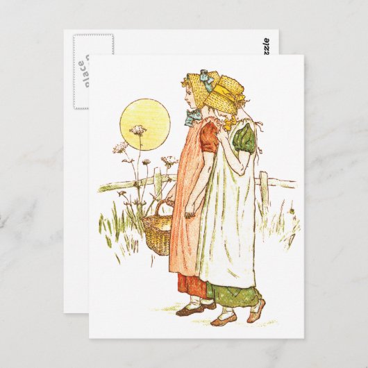 Carte Postale Art vintage Storybook (Devant / Derrière)