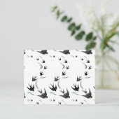 Carte Postale Art vintage Swallow Birds (Debout devant)