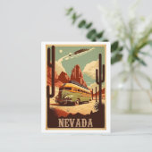 Carte postale Art Vintage voyage Nevada (Debout devant)