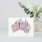 Carte Postale Art Word Australie (Debout devant)