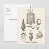 Carte Postale Artefacts étrusques 6 (Devant / Derrière)