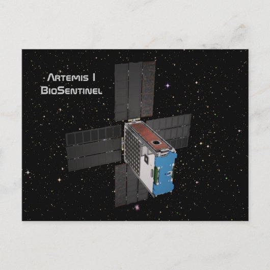 Carte Postale Artemis BioSentinel CubeSat (Devant)
