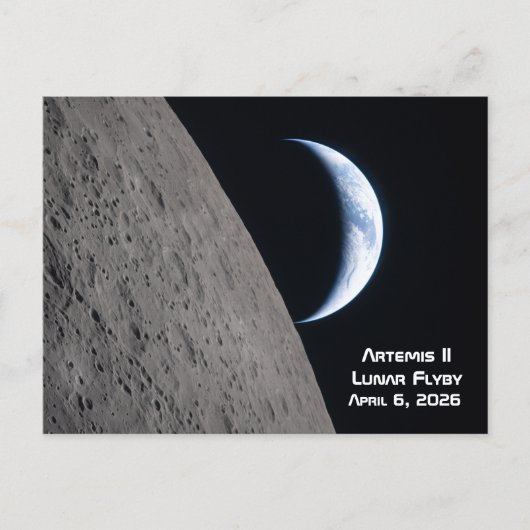 Carte Postale Artemis II Lunar Flyby (Devant)