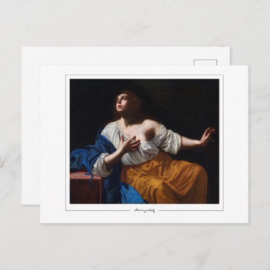 Carte Postale Artemisia Gentileschi #11 - Art fine (Devant / Derrière)