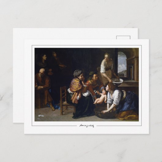 Carte Postale Artemisia Gentileschi #13 - Art fine (Devant / Derrière)