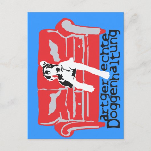 Carte Postale Artgerechte Doggenhaltung (Devant)