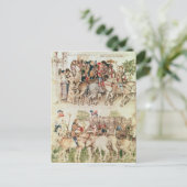 Carte Postale Arthur et ses chevaliers s'embarquent sur (Debout devant)