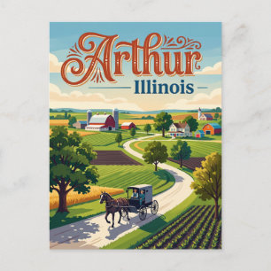 Carte Postale Arthur, Illinois