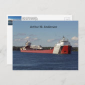 Carte postale Arthur M. Anderson (Devant / Derrière)