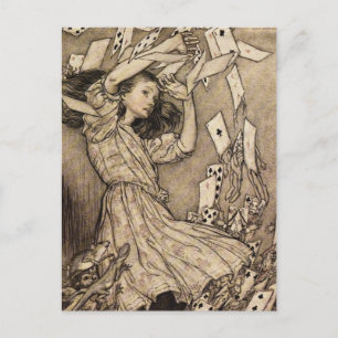Carte Postale Arthur Rackham Alice Au Pays Des Merveilles