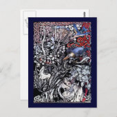 Carte Postale Arthur Rackham Irish Fayry contes Illustration (Devant / Derrière)