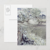 Carte Postale Arthur Rackham |Izaak Walton incliné contre un F (Devant / Derrière)