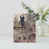 Carte Postale Arthur Rackham | Les jardins de Kensington sont à  (Debout devant)