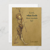 Carte Postale Arthur Rackham Puck Lord ce qui est idiot CC0776 (Devant / Derrière)